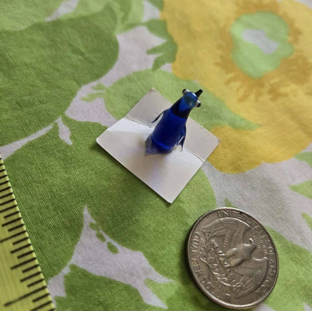 Vintage Miniature Glass Penguin Figurine